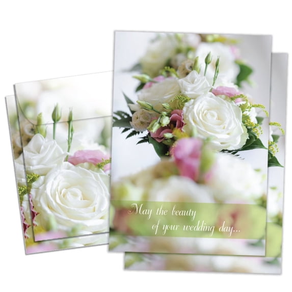 Tree-Free Greetings Wedding Greeting Card 2 Pack, 100% Recycled Paper, 5 x 7, Beautiful Days (GT65664)