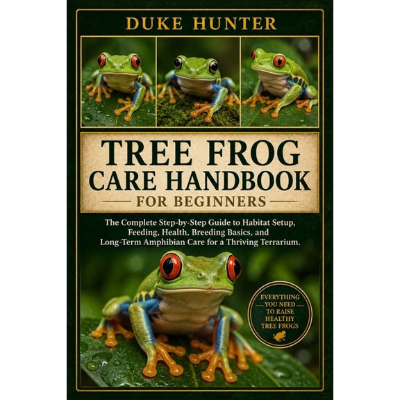 Tree Frog Care Handbook for Beginners: The Complete Step-by-Step Guide to Habitat Setup, Feeding, Health, Breeding Basic, (Paperback)