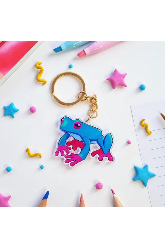 Tree Frog Keychain | Acrylic Nature Keychain (1 keychain)