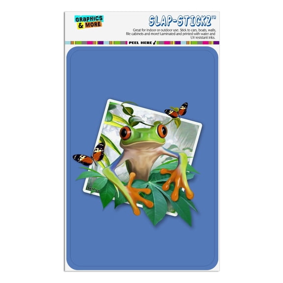 Tree Frog Selfie Picture Rainforest Home Business Office Sign