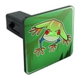 thumbnail image 1 of Tree Frog on Leaf Tow Trailer Hitch Cover Plug Insert 1 1/4 inch (1.25"), 1 of 3