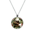 thumbnail image 1 of Tree Glass Circular Pendant Necklace - Stunning Jewelry for Women, 1 of 5