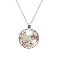 thumbnail image 1 of Tree Glass Circular Pendant Necklace - Women's Jewelry, 1 of 5