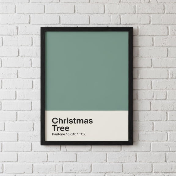 Tree Green Pantone Poster, Minimalist Wall Art, Moderndecor,, Unframed Poster Size 8x12