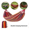 thumbnail image 1 of Tree Hammock, Sturdy Double Hammock Bed Up to 660lbs, Outdoor Portable Hammock with Travel Bag for Camping, Backpacking (78.8"L x 60"W), 1 of 9