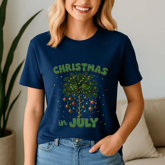 Tree Hawaii Beach Christmas In July Shirt, Christmas Tshirt, Summer Vacation Tshirts, Santa Beach Shirt, Santa Summer Tee, Christmas In Summer, Xmas In July Gift, Xmas Summer, Summer Vibes