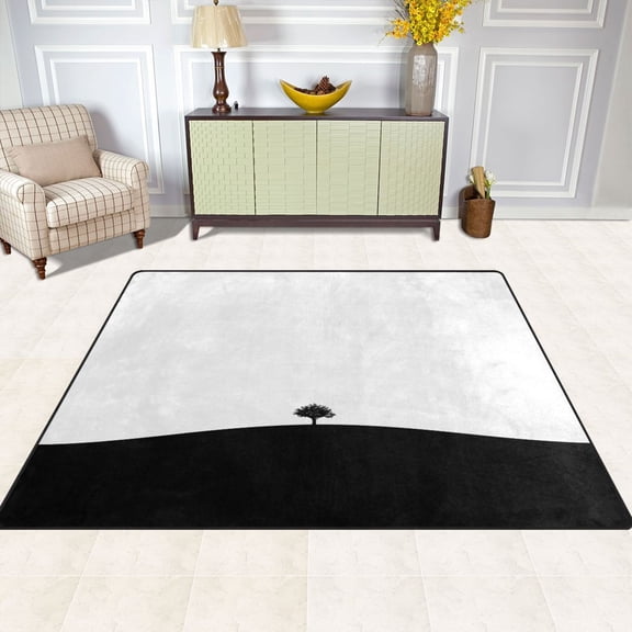 Tree Hill 63''x48'' Plush Memory Foam Bath Mat, Soft, Absorbent, Non Slip, Durable