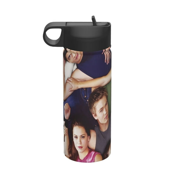 Tree Hill Kids Insulated Water Bottle With Straw - 18 Oz Stainless Steel Double Wall Vacuum Cup, Leakproof, Bpa Free, Suitable For Boys And Girls