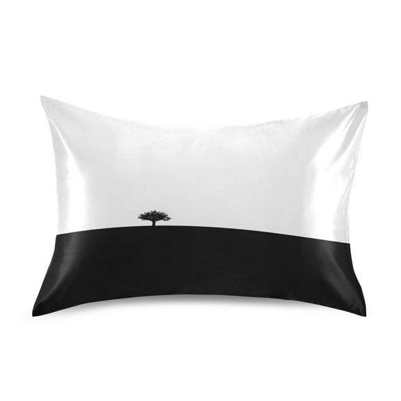 Tree Hill Satin Pillowcase 20''x26'' Double-Sided Print Soft Wrinkle Resistant