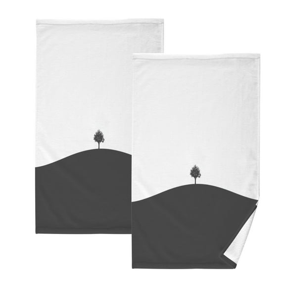 Tree Hill Set of 2 Pure Cotton Towels, 16'' x 28'', Highly Absorbent and Soft