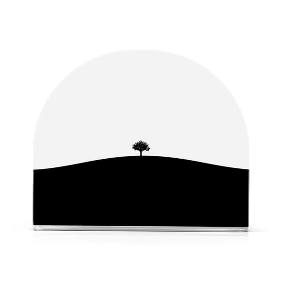 Tree Hill Thick U Shape Acrylic Napkin Holder Non Slip Space Saving for Kitchen