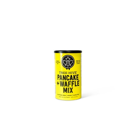 TreeHive Organic Gluten-Free Pancake & Waffle Mix – No Refined Sugar, No Artificial Sweeteners, Easy Prep, Family-Size (1.15 lbs, 2 Pre-Portioned Bags)
