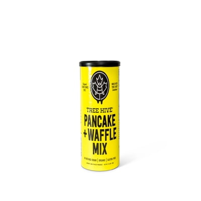 TreeHive Organic Gluten-Free Pancake & Waffle Mix  No Refined Sugar, No Artificial Sweeteners, Easy Prep, Family-Size (1.15 lbs, 2 Pre-Portioned Bags)