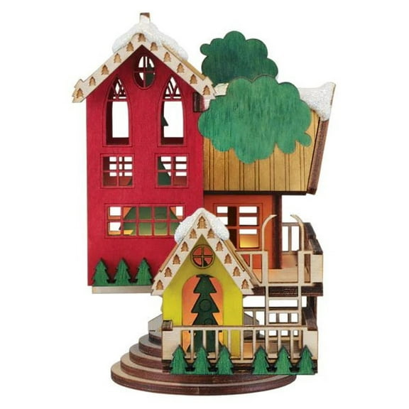 Tree House Wood Ornament