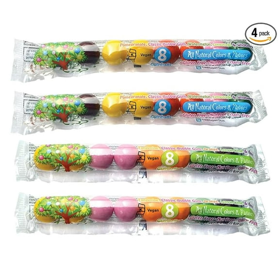 Tree Hugger Bubble Gum - Variety - Tubes (4 Pack)