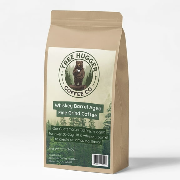 Tree Hugger Coffee Co - Whiskey Barrel Aged - Specialty Grade Fine Grind Coffee