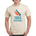 thumbnail image 1 of Tree Huggers. Cute Sloth T-Shirt Men -Smartprints Designs, Male 4X-Large, 1 of 4