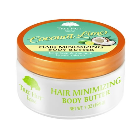 Tree Hut Bare Coconut Lime Hair Minimizing Body Butter, 7 oz