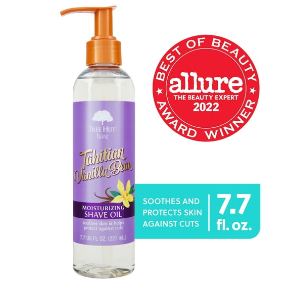 Tree Hut Bare Tahitian Vanilla Bean Hydrating & Moisturizing Shave Oil, 7.7 fl oz.