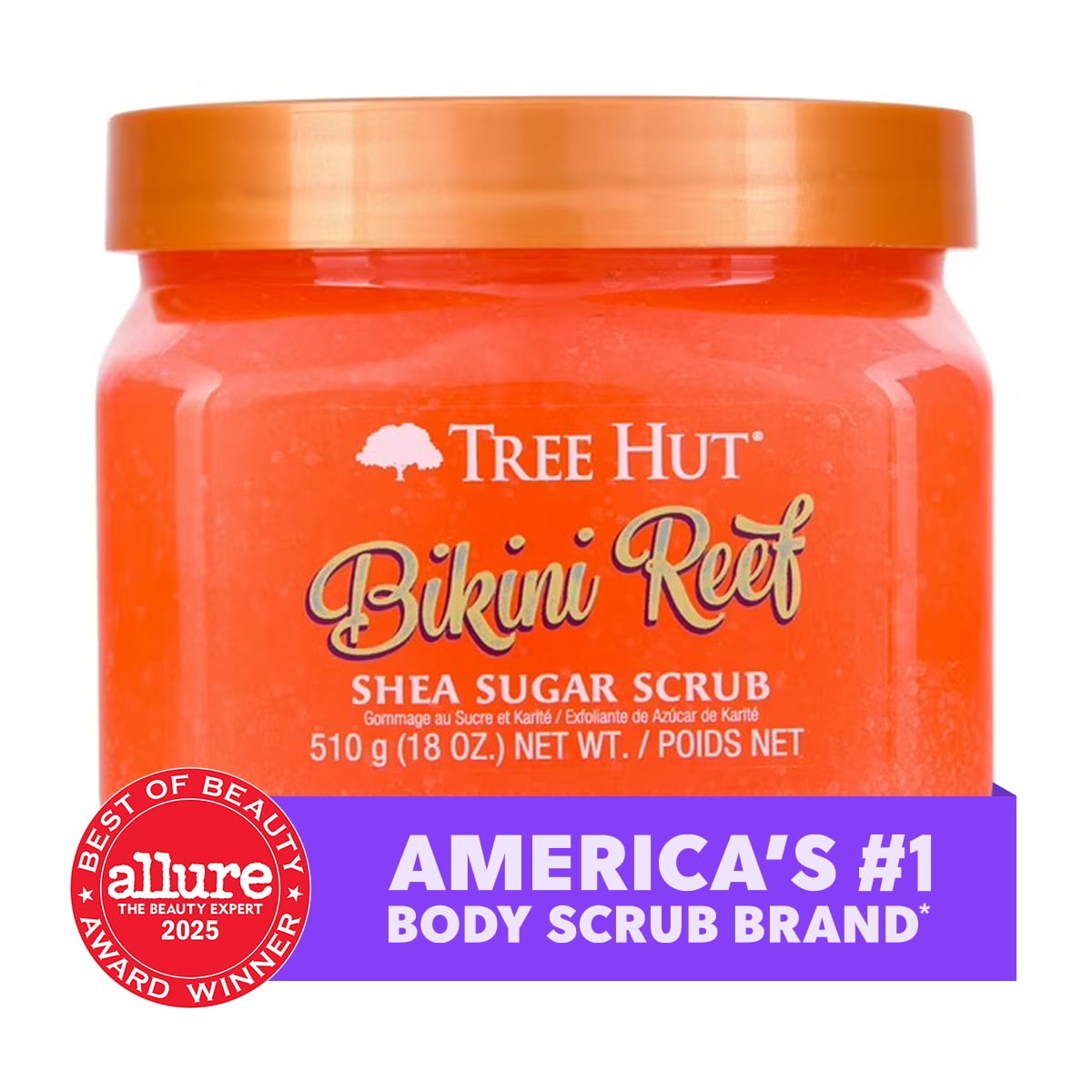 Tree Hut Bikini Reef Shea Butter Sugar Body Scrub, 18 oz