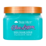 Tree Hut Blue Lagoon Shea Sugar Exfoliating & Hydrating Body Scrub, 18 oz.