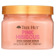 Tree Hut Pink Hibiscus Shea Butter Sugar Body Scrub, 18 oz
