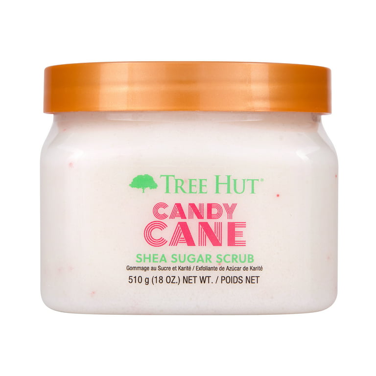 Tree Hut Candy Cane Shea Sugar Exfoliating & Hydrating Body Scrub, 18 oz.