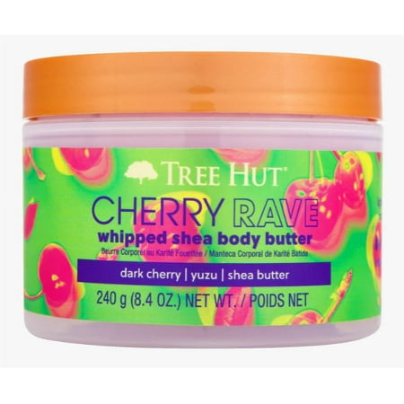 Tree Hut Cherry Rave Whipped Shea Body Butter, 8.4 oz