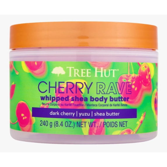 Tree Hut Cherry Rave Whipped Shea Body Butter, 8.4 oz