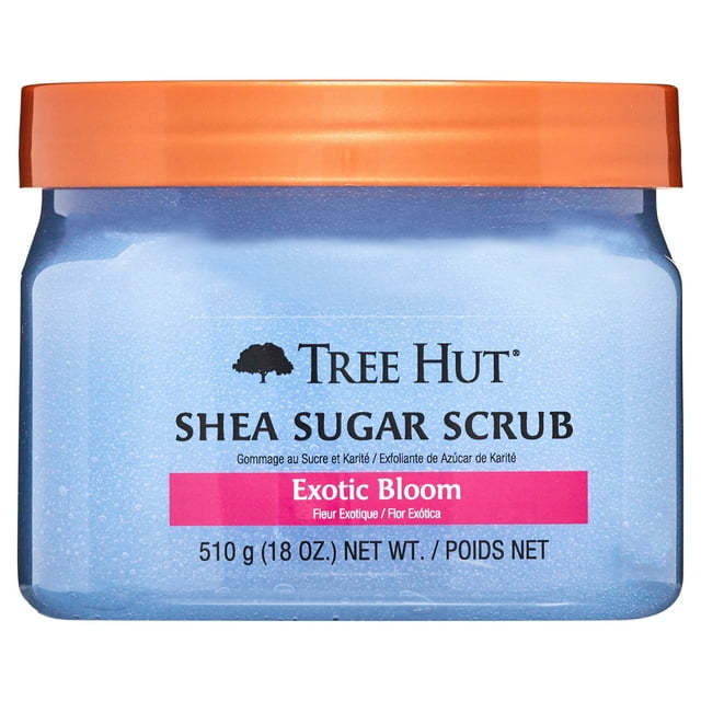 Tree Hut Exotic Bloom Shea Butter Sugar Body Scrub, 18 oz