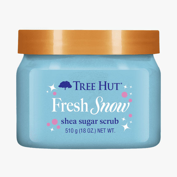 Tree Hut Fresh Snow Shea Sugar Scrub, 18 oz