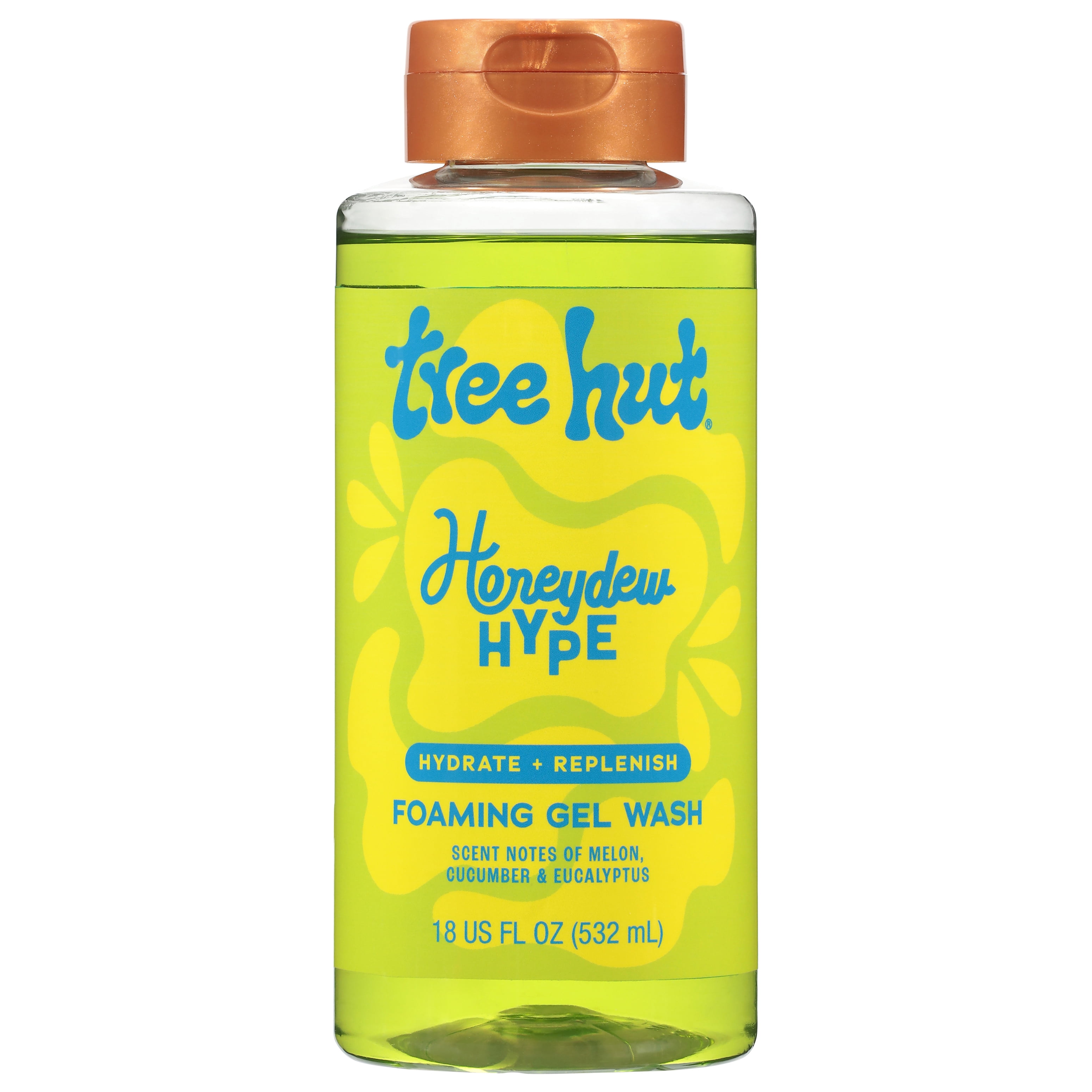 Tree Hut Honeydew Hype Foaming Gel Body Wash, 18 fl oz