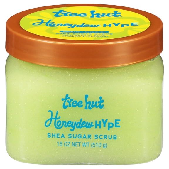Tree Hut Honeydew Hype Shea Sugar Body Scrub  Exfoliating & Hydrating Scrub with Oils  18 oz