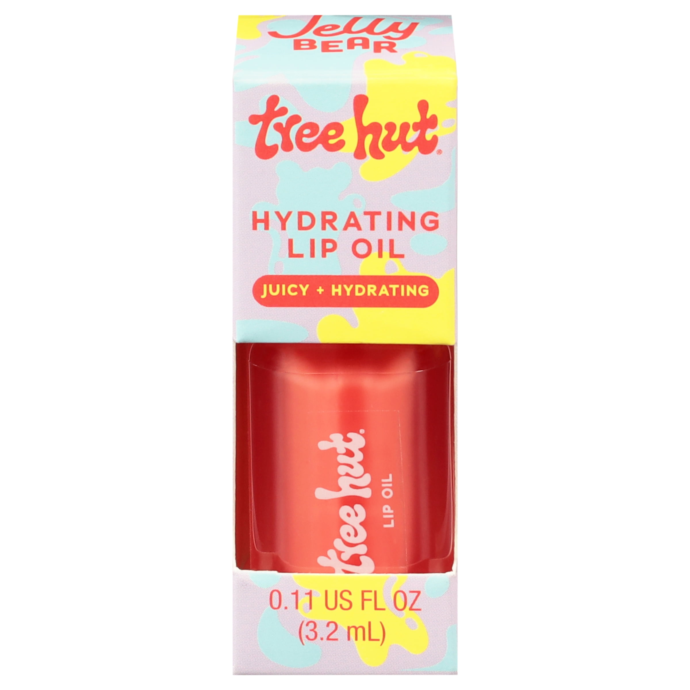 Tree Hut Jelly Bear Hydrating Lip Oil, Sheer Tint with High Shine, 0.16 fl oz