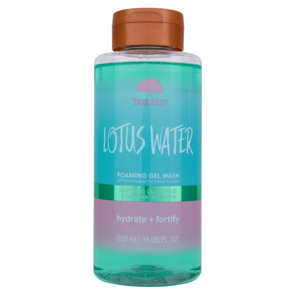 Tree Hut Lotus Water Hydrating Foaming Gel Wash, 18 fl oz.
