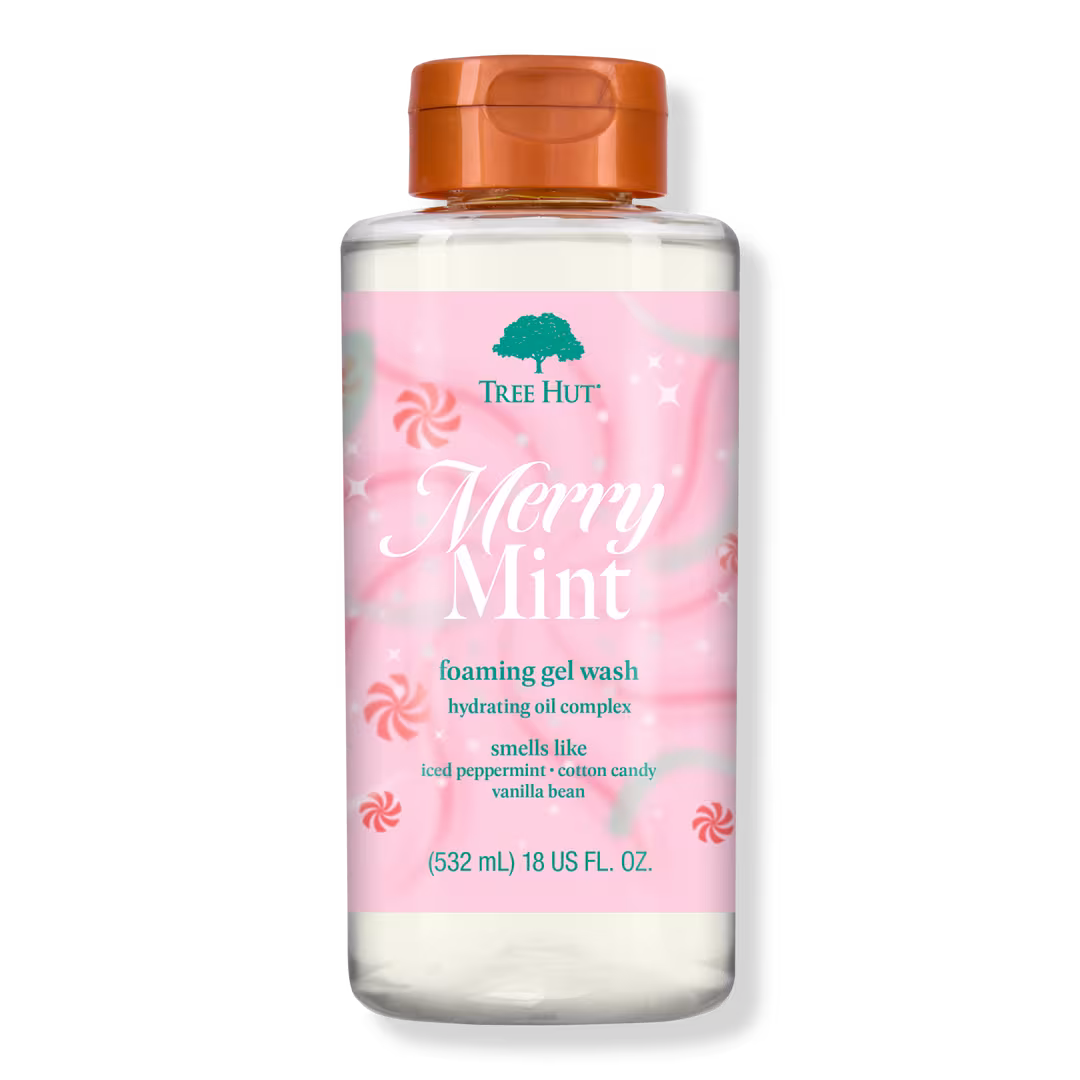 Tree Hut Merry Mint Foaming Gel Wash, 18 fl oz