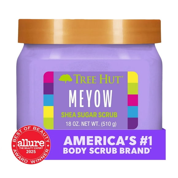 Tree Hut Meyow Shea Butter Sugar Body Scrub, 18 oz