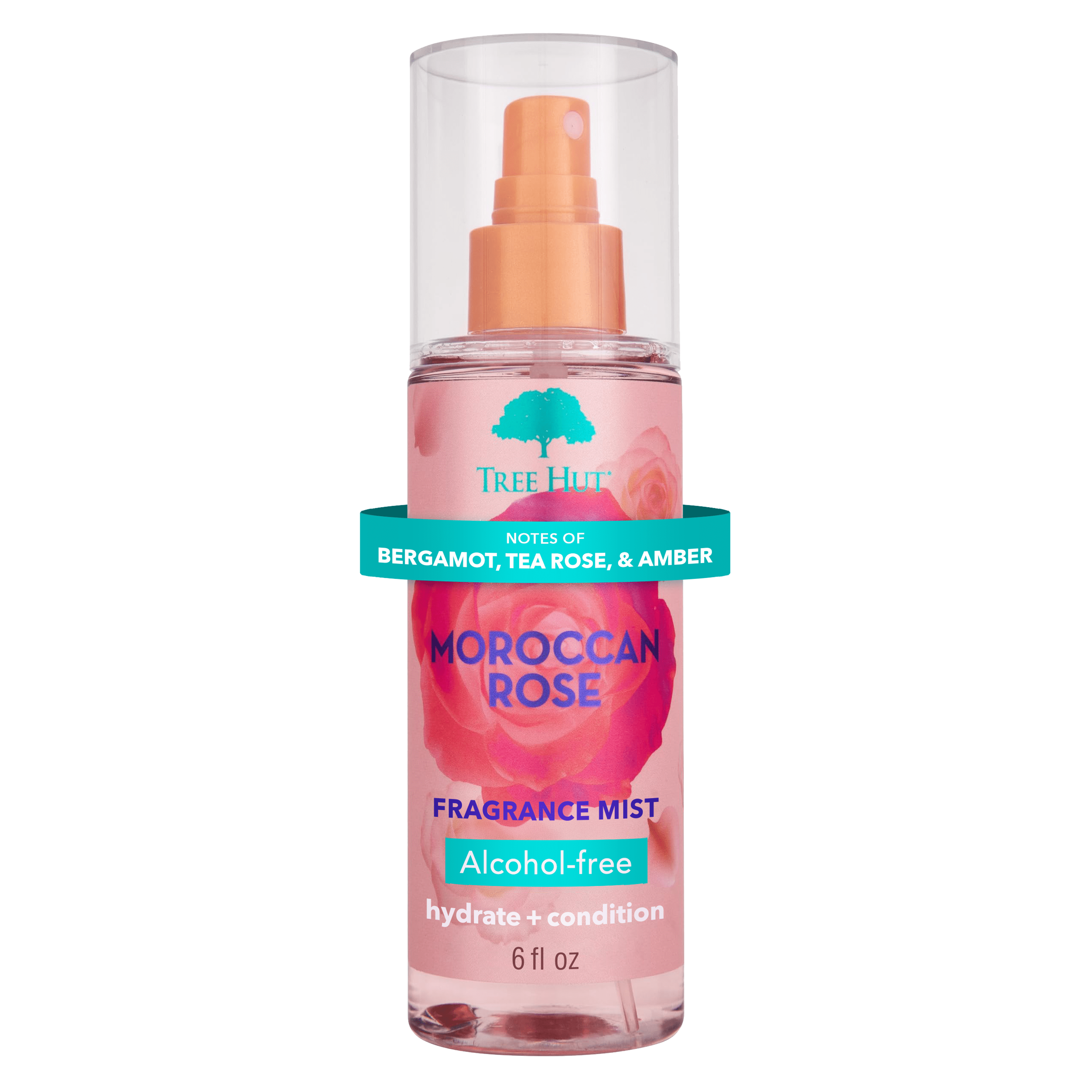 Tree Hut Moroccan Rose Hydrating and Conditioning Fragrance Mist, 6 fl oz