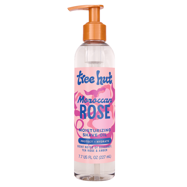Tree Hut Moroccan Rose Moisturizing Shave Oil 7.7 fl oz with Argan
