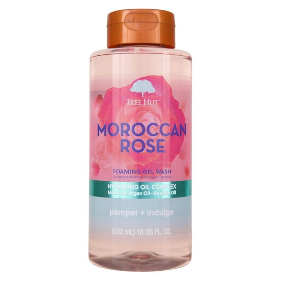 Tree Hut Moroccan Rose Nourishing & Moisturizing Foaming Gel Wash, 18 oz.