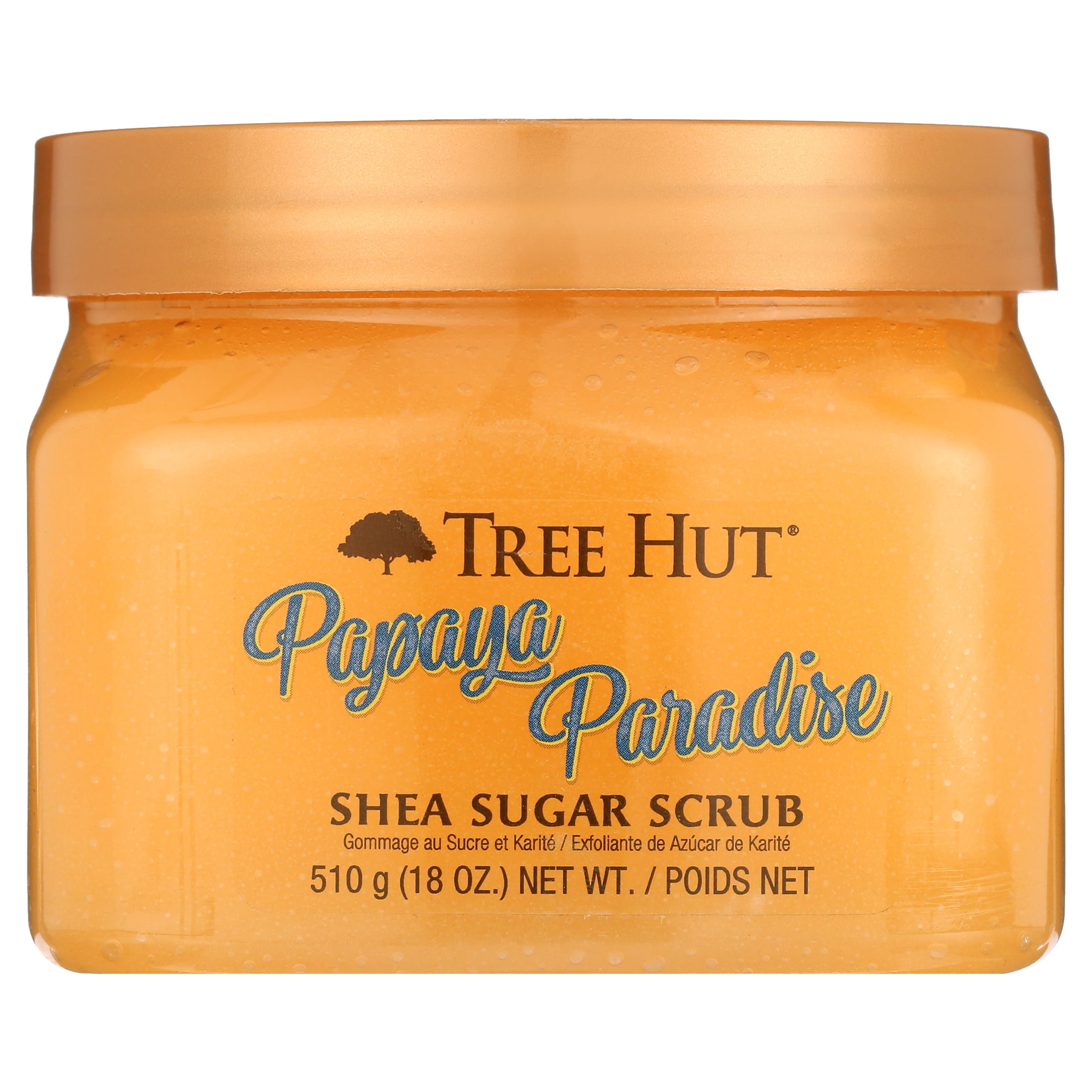 Tree Hut Papaya Paradise Shea Sugar Exfoliating and Hydrating Body Scrub, 18 oz.