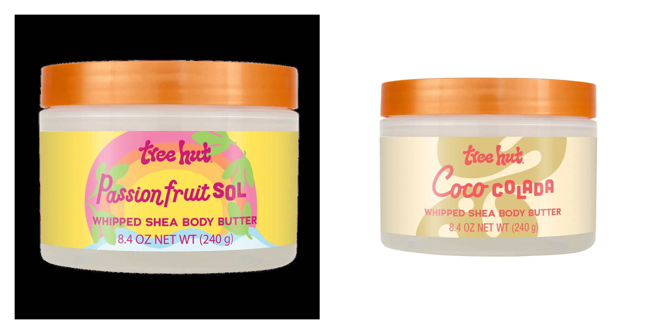 Tree Hut Passionfruit Sol Whipped Shea Body Butter & Tree Hut Coco Colada Whipped Shea Body Butter Bundle