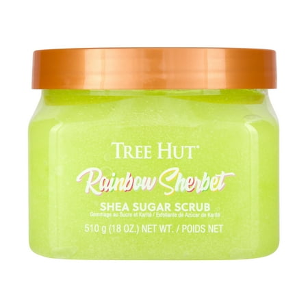 Tree Hut Rainbow Sherbet Shea Butter Sugar Body Scrub, 18 oz