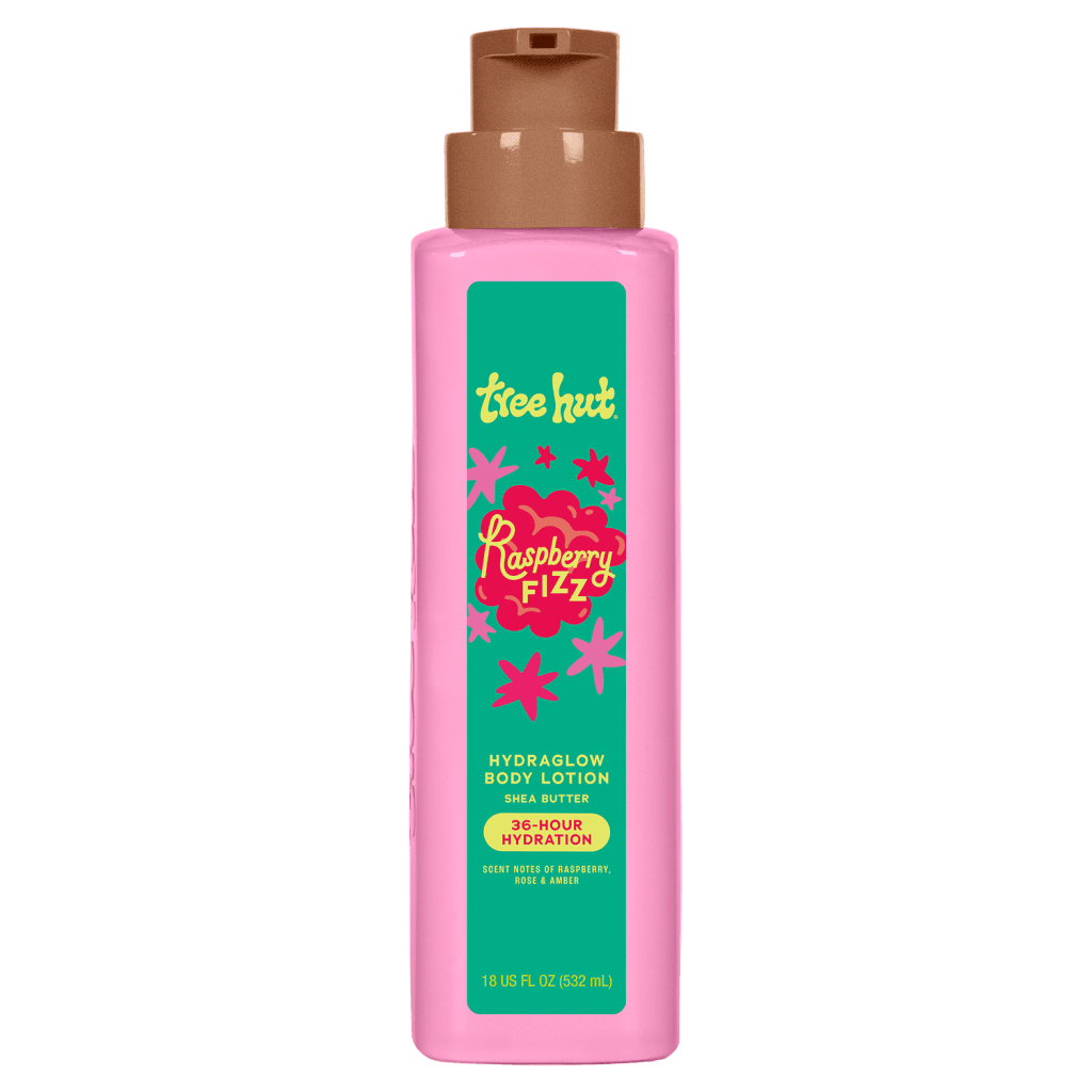 Tree Hut Raspberry Fizz Hydraglow Shea Butter Body Lotion, 18 fl