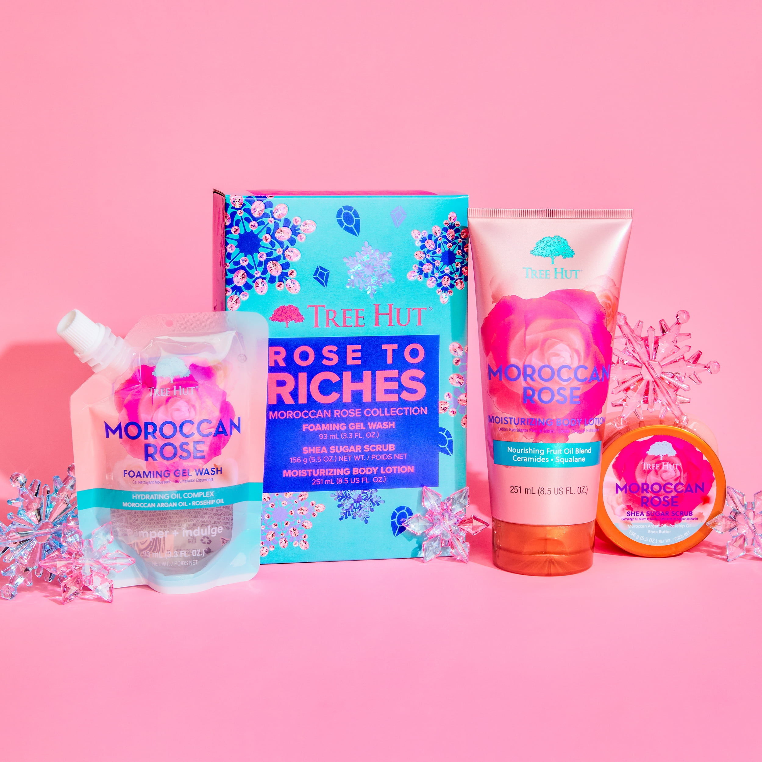 Tree Hut Rose to Riches Gift Set