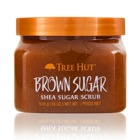 Tree Hut Shea Sugar Exfoliating Body Scrub Brown Sugar, 18 oz