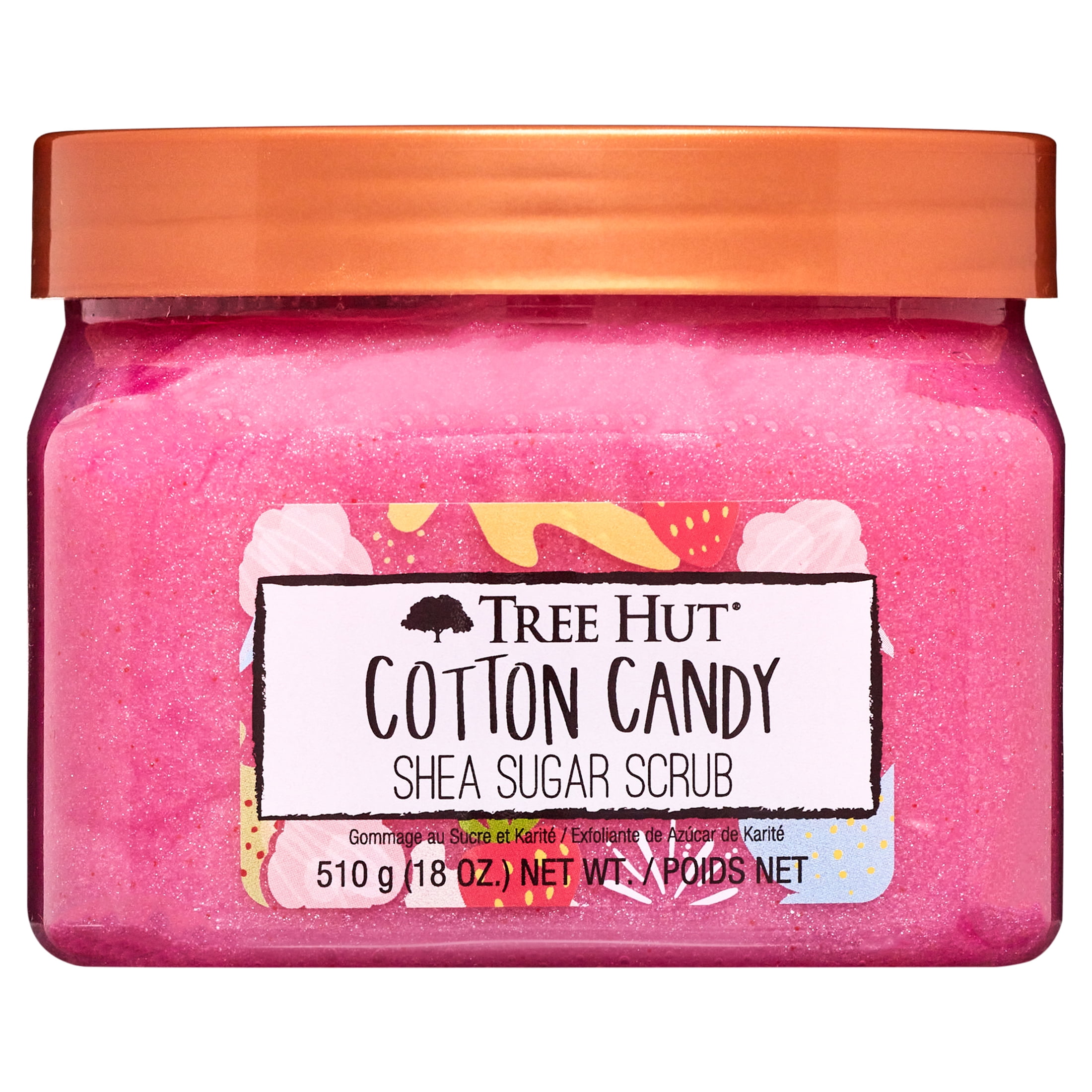 Tree Hut Cotton Candy Shea Butter Sugar Body Scrub, 18 oz