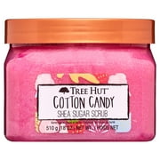 Tree Hut Cotton Candy Shea Butter Sugar Body Scrub, 18 oz