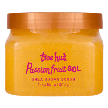 Tree Hut Passionfruit Sol Shea Butter Sugar Body Scrub, 18 oz