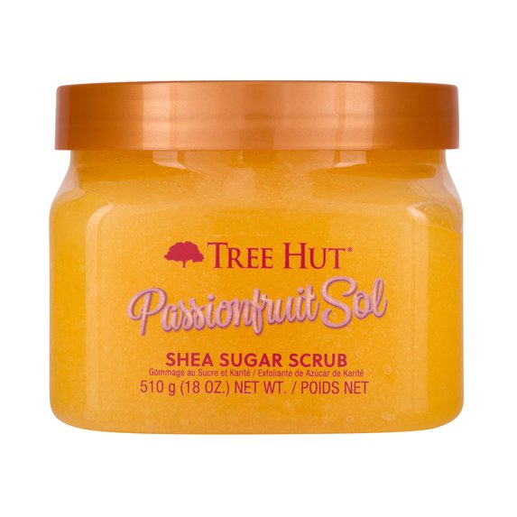 Tree Hut Passionfruit Sol Shea Butter Sugar Body Scrub, 18 oz